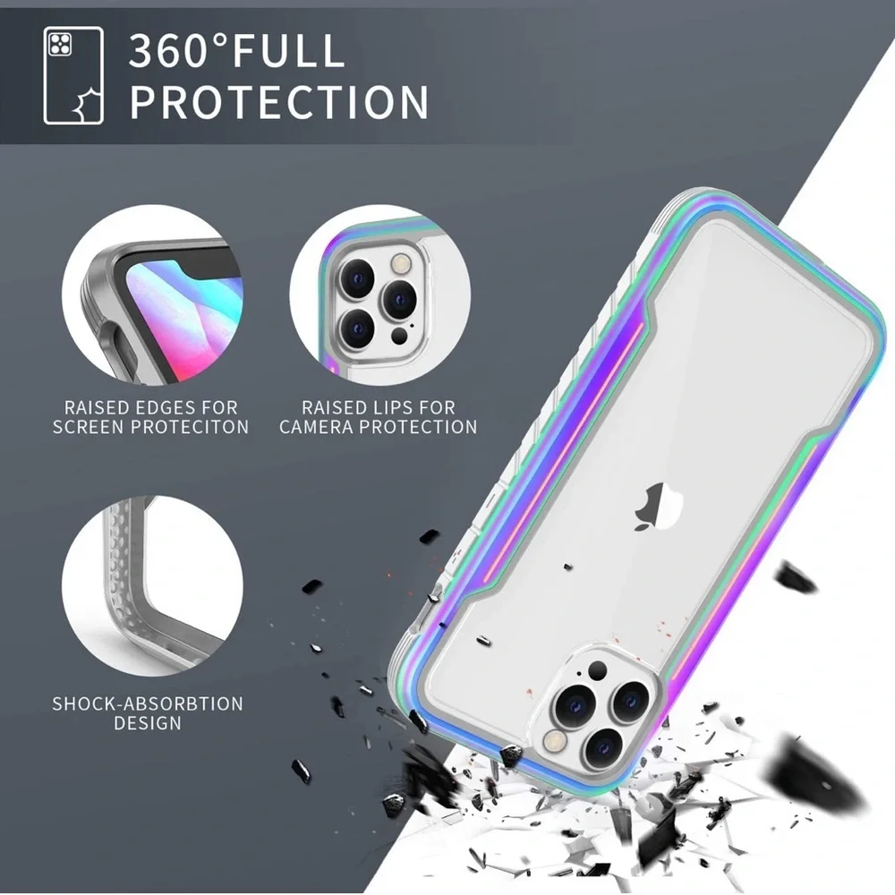 Military grade for iPhone/iPhone 12 Pro Case, Colorful